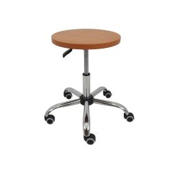 Taboret laboratoryjny siedzisko z płyty laminowanej kółka
