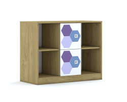 Regał Blox Hex Violet Blue 110 2PP 2F1