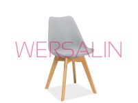 Krzesło Kriss  buk/szary/jasny szary/ czarny/ biały - 3