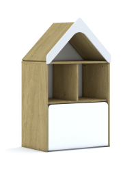 Regał Blox Base 70 2PP z skrzynią i daszkiem