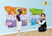 VIGA Sensoryczna tablica manipulacyjna dla dzieci - Miś - 3