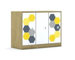 Szafa Blox Hex Yellow Grey 110 2PP 3F2