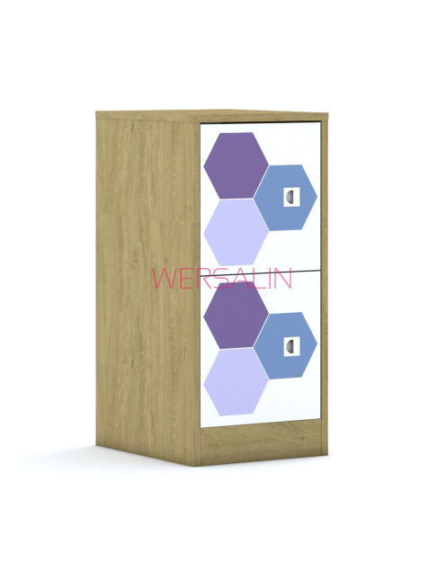Regał Blox Hex Violet Blue 40 2P 2F1