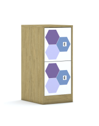 Regał Blox Hex Violet Blue 40 2P 2F1