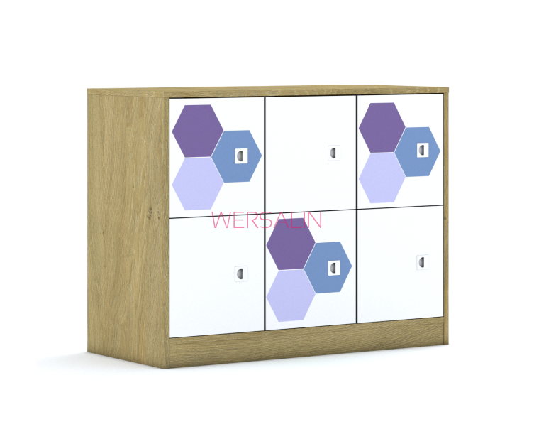 Szafa Blox Hex Violet Blue 110 2PP 6F1