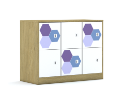 Szafa Blox Hex Violet Blue 110 2PP 6F1