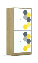 Szafa Blox Hex Yellow Grey 70 4PP 4F2