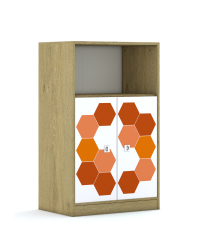 Regał Blox Hex Red 70 3P 2F2