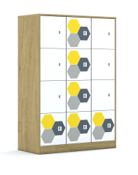 Szafa Blox Hex Yellow Grey 110 4PP 12F1