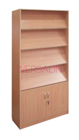 Regał na czasopisma z szafką 180x90x40