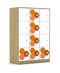 Szafa Blox Hex Red 110 4PP 12F1