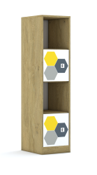 Regał Blox Hex Yellow Grey 40 4P 2F1