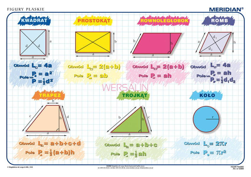 Figury płaskie -plansza dydaktyczna