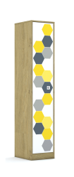 Szafa Blox Hex Yellow Grey 40 5P 1F5