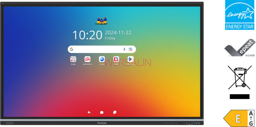 Monitor interaktywny ViewSonic ViewBoard IFP7551 75 cali 4K Android 14