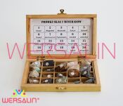 Skały i minerały - 20 próbek w drewnianym pudełku - 2