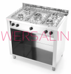 Kuchnia gazowa 5-palnikowa na podstawie otwartej  - 2