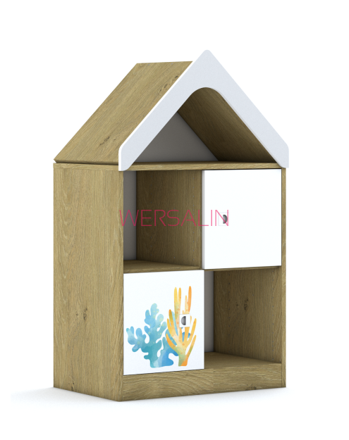 Regał Blox Ocean 70 2PP 2F1 z daszkiem