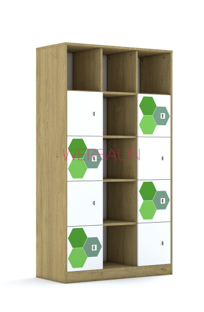 Regał Blox Hex Green 110 5PP 8F1