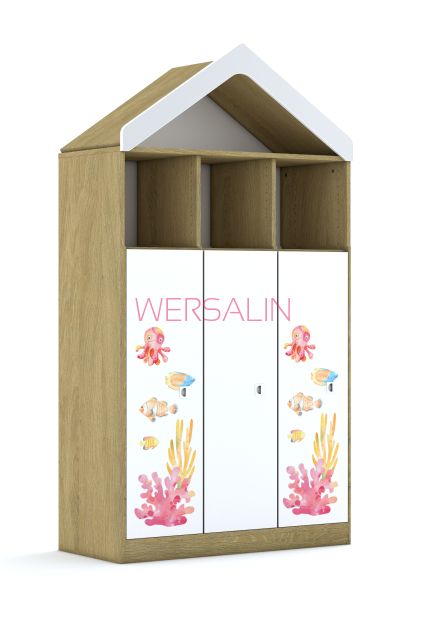 Regał Blox Ocean 110 4PP 3F3 z daszkiem