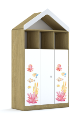 Regał Blox Ocean 110 4PP 3F3 z daszkiem