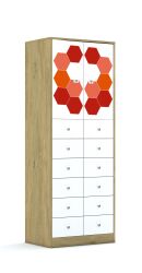 Szafa Blox Hex Red 70 5PP 2F2 12SB