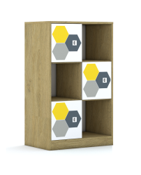 Regał Blox Hex Yellow Grey 70 3PP 3F1