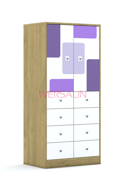 Regał Blox Pastel 70 4PP 2F2 8SB