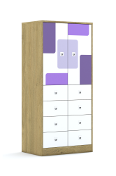 Regał Blox Pastel 70 4PP 2F2 8SB