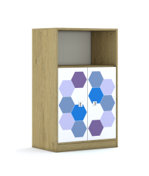 Regał Blox Hex Violet Blue 70 3P 2F2