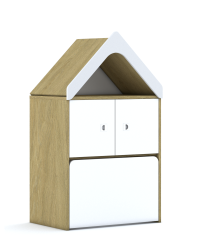 Regał Blox Base 70 2PP 2F1 z daszkiem i skrzynią