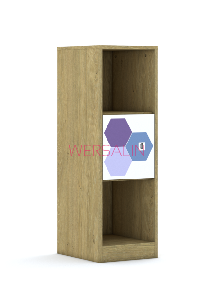 Regał Blox Hex Violet Blue 40 3P 1F1