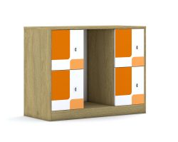 Regał na pojemniki Blox Pastel 110 2PG 4F1