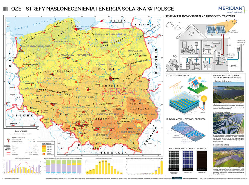 OZE - Strefy nasłonecznienia i energia solarna w Polsce