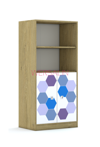 Regał Blox Hex Violet Blue 70 4P 2F2