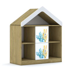 Regał Blox Ocean 110 2PP 2F1 z daszkiem