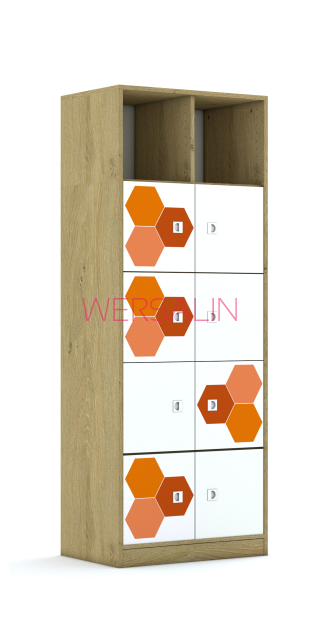 Regał Blox Hex Red 70 5PP 8F1