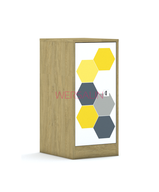 Regał Blox Hex Yellow Grey 40 2P 1F2