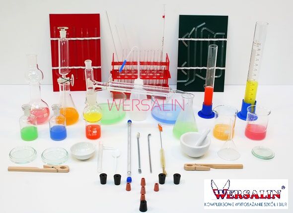 Komplet szkła laboratoryjnego - wersja rozbudowana
