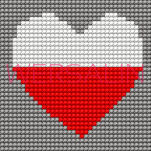 Kanwa - flaga Polski, kwiatek różne rodzaje - 5