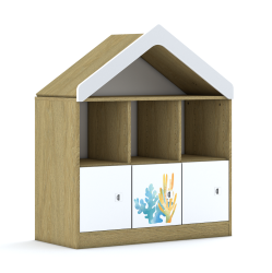 Regał Blox Ocean 110 2PP 3F1 z daszkiem