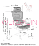 Fotel obrotowy WINNER LUX SZARY/CHROM - 6