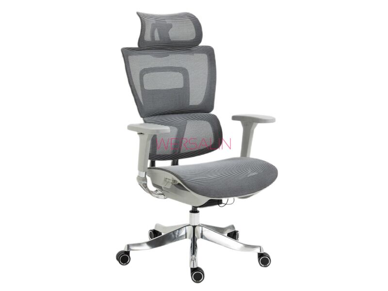 Fotel obrotowy WINNER LUX SZARY/CHROM