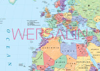 Mapa polityczna świata (stan na 2021) - mapa ścienna - 2