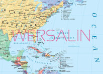 Mapa polityczna świata (stan na 2021) - mapa ścienna - 3