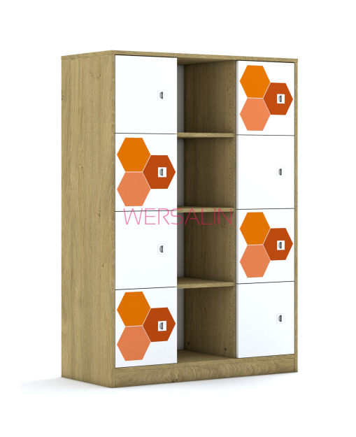 Regał Blox Hex Red 110 4PP 8F1