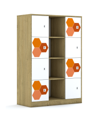 Regał Blox Hex Red 110 4PP 8F1