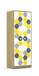 Szafa Blox Hex Yellow Grey 70 5PP 2F5