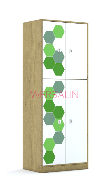 Szafa Blox Hex Green 70 5PP 2F3/2F2