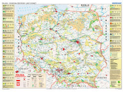 Polska - ochrona przyrody i sieć ECONET - mapa ścienna